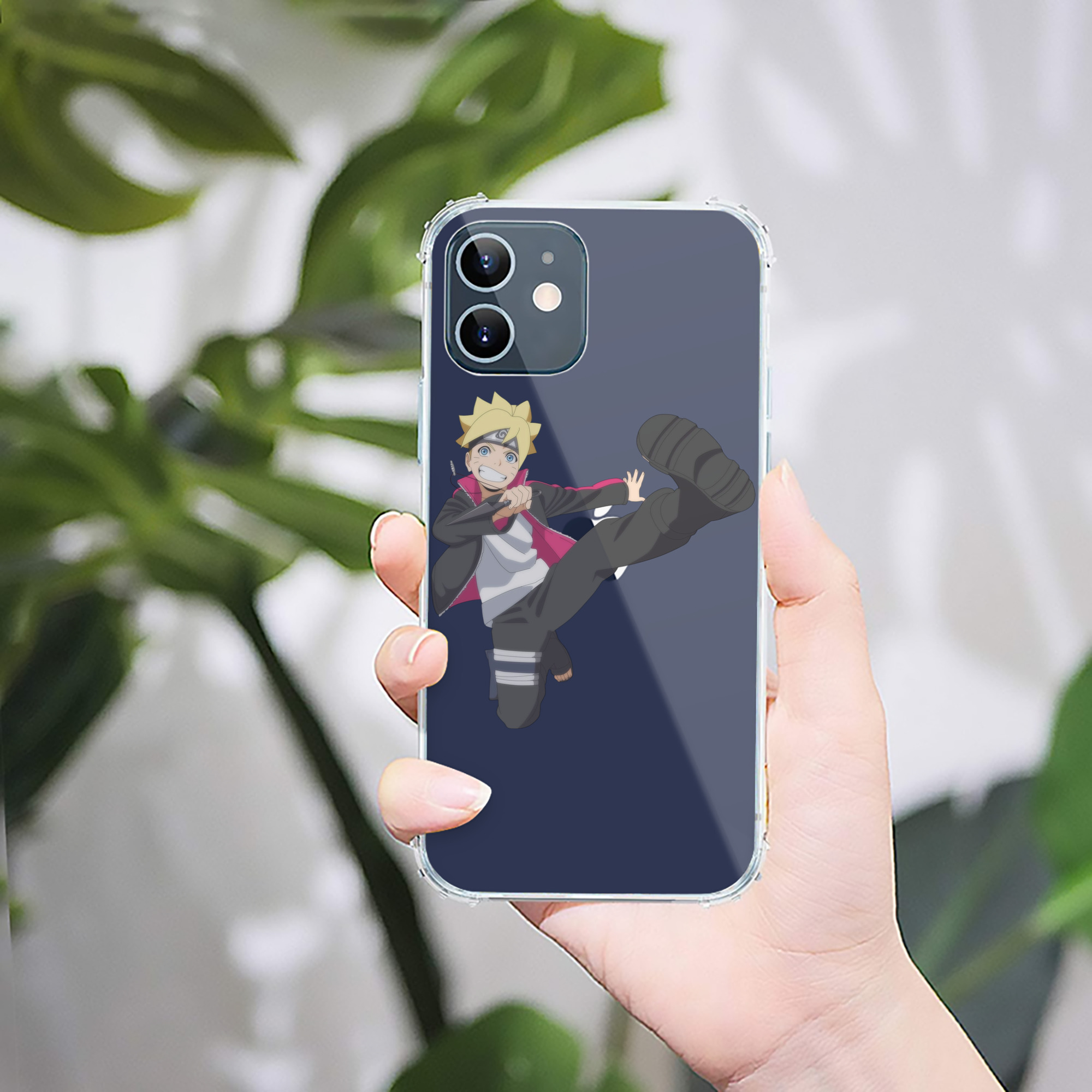 （画像用） NARUTO -ナルト- うずまき ボルト Uzumaki Boruto 【iPhone 12シリーズ対応】透明スマホケース（クリアソフトケース）